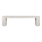 Lyon Outdoor Bench White Terrazzo