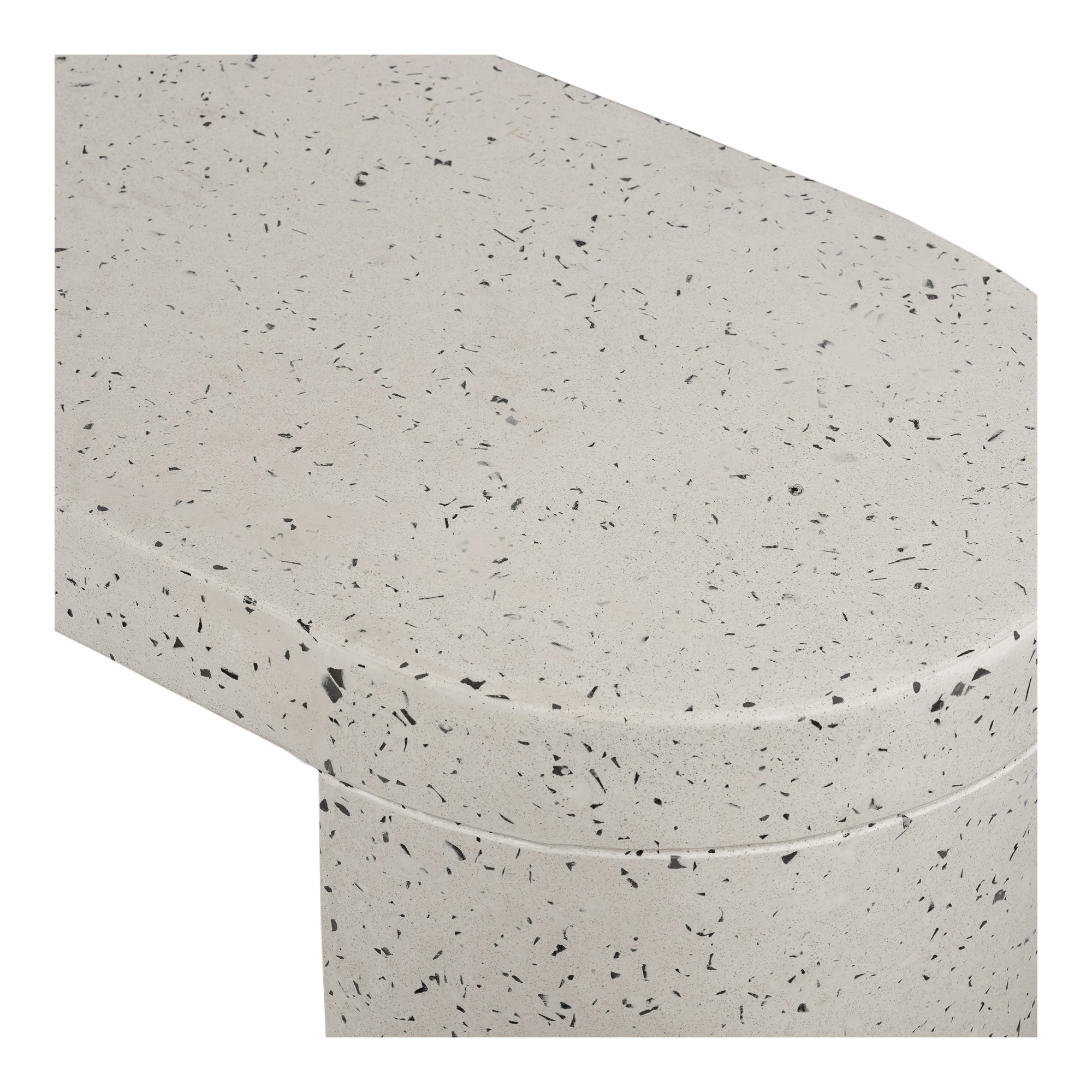 Lyon Outdoor Bench White Terrazzo