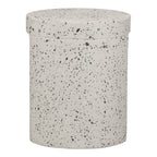Lyon Outdoor Stool White Terrazzo