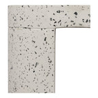 Lyon Outdoor Stool White Terrazzo