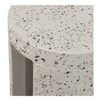 Lyon Outdoor Stool White Terrazzo