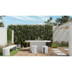 Lyon Outdoor Stool White Terrazzo
