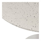 Tuli Outdoor Cafe Table White Terrazzo