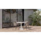Tuli Outdoor Cafe Table White Terrazzo