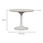 Tuli Outdoor Cafe Table White Terrazzo
