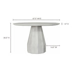 Templo Outdoor Dining Table Antique White