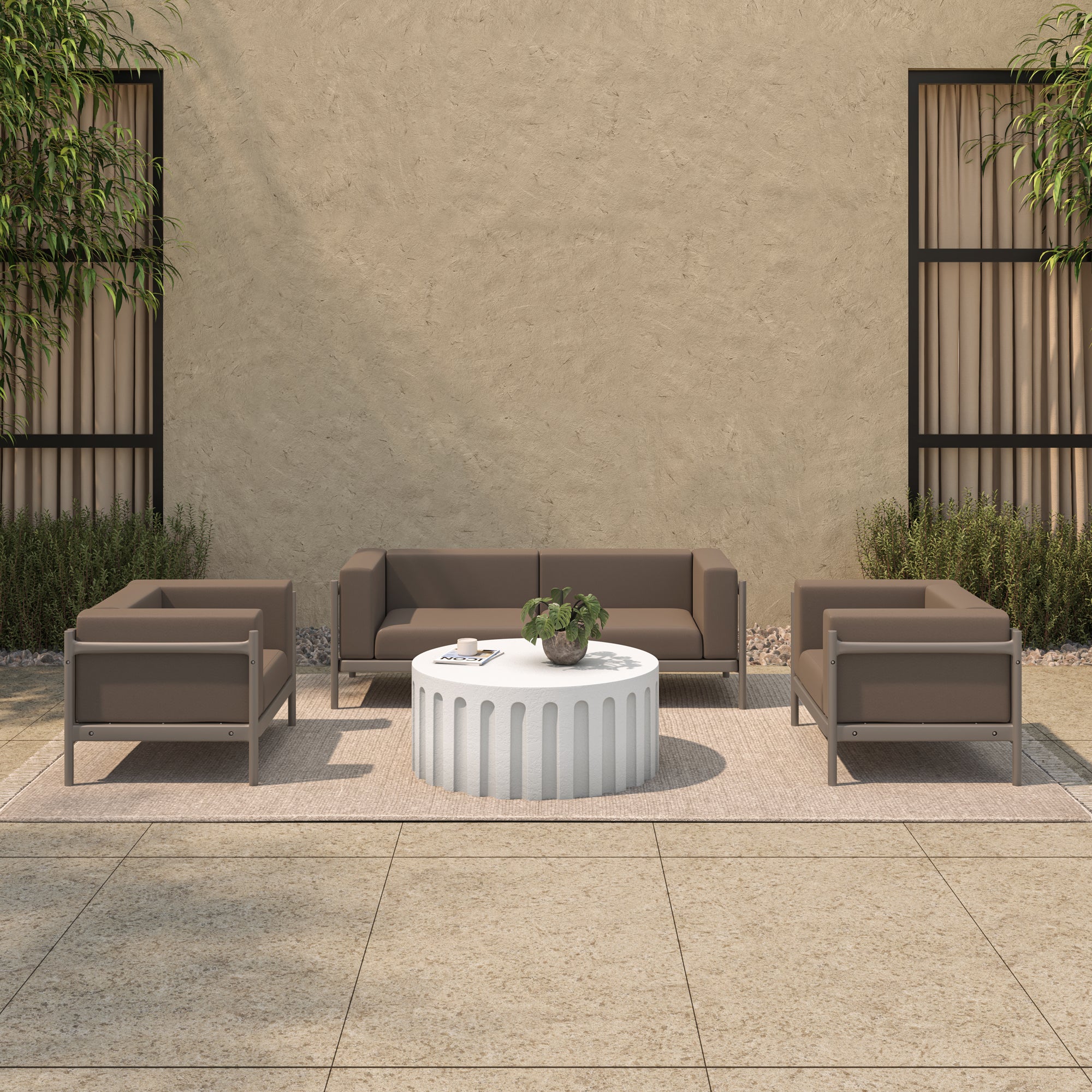 Eris Outdoor Coffee Table White