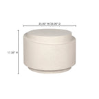 Cosmo Outdoor Accent Table Off White