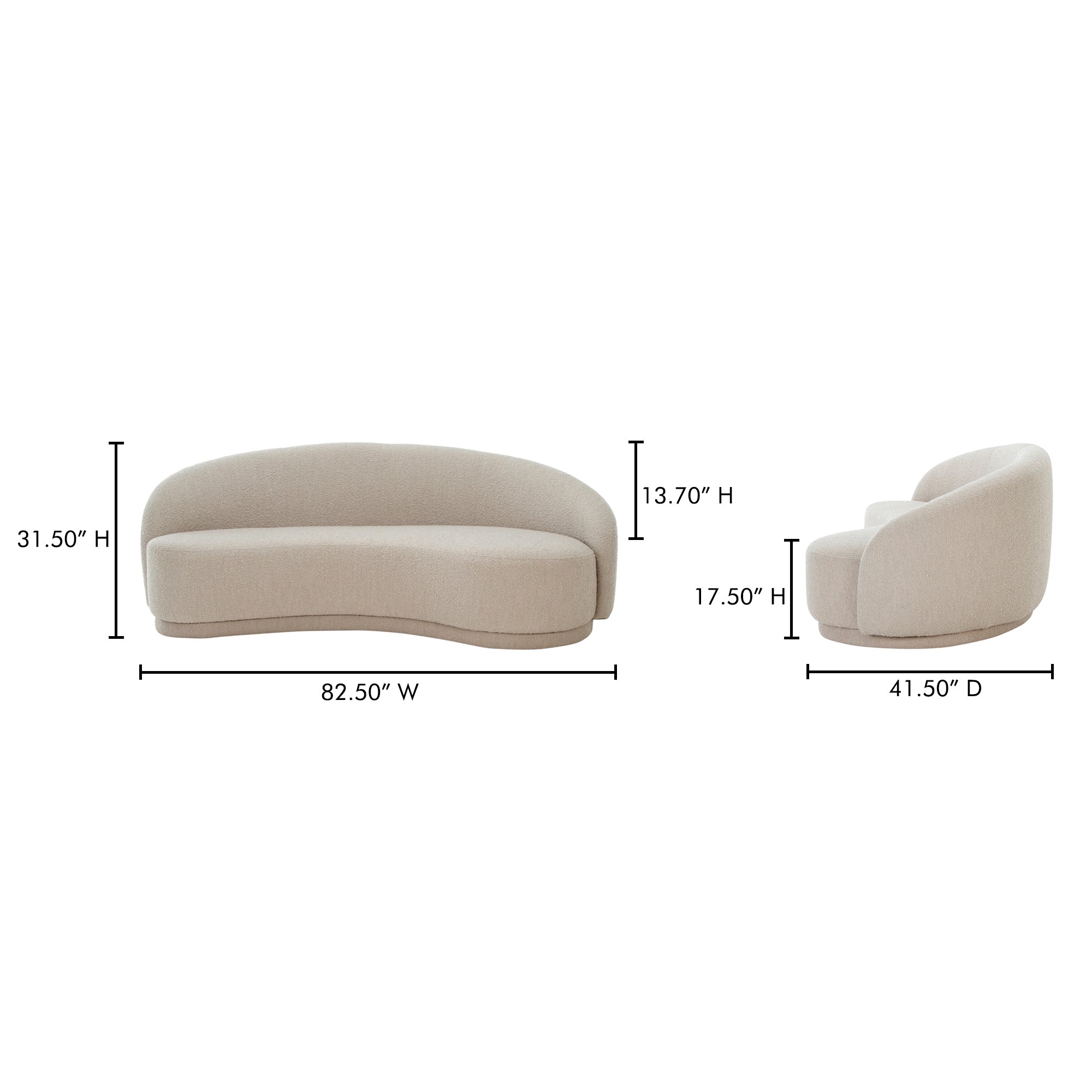Excelsior Sofa Shiitake Beige