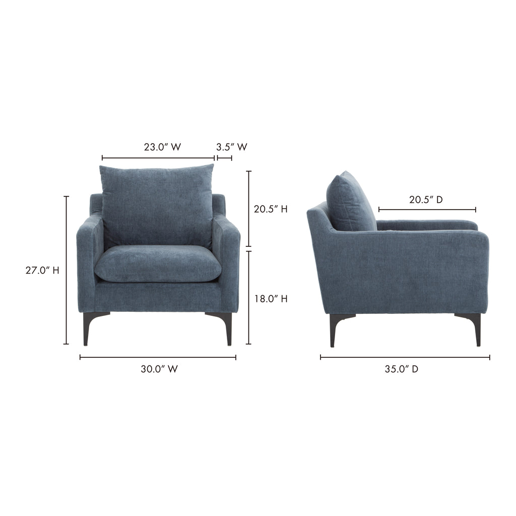 Paris Armchair Blue