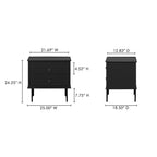 Reagan Nightstand Black