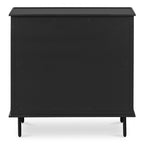 Reagan 3 Drawer Nightstand Black