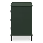 Reagan 3 Drawer Nightstand Deep Green