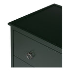 Reagan 3 Drawer Nightstand Deep Green