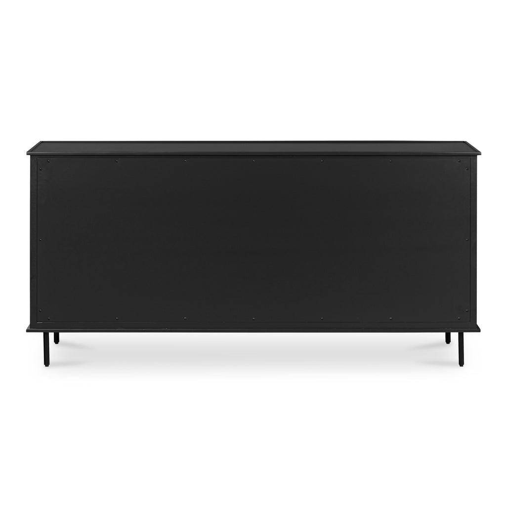 Reagan 6 Drawer Dresser Black