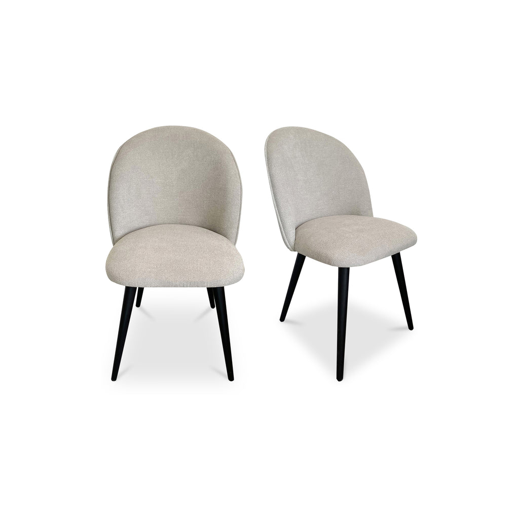 Clarissa Dining Chair Light Grey - Set Of Two