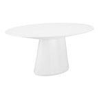 Otago Oval Dining Table White
