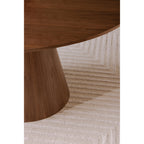 Otago Round 54In Dining Table Walnut Brown
