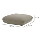 Zeppelin Ottoman Speckled Pumie