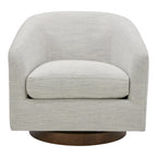 Oscy Swivel Chair Splashed White