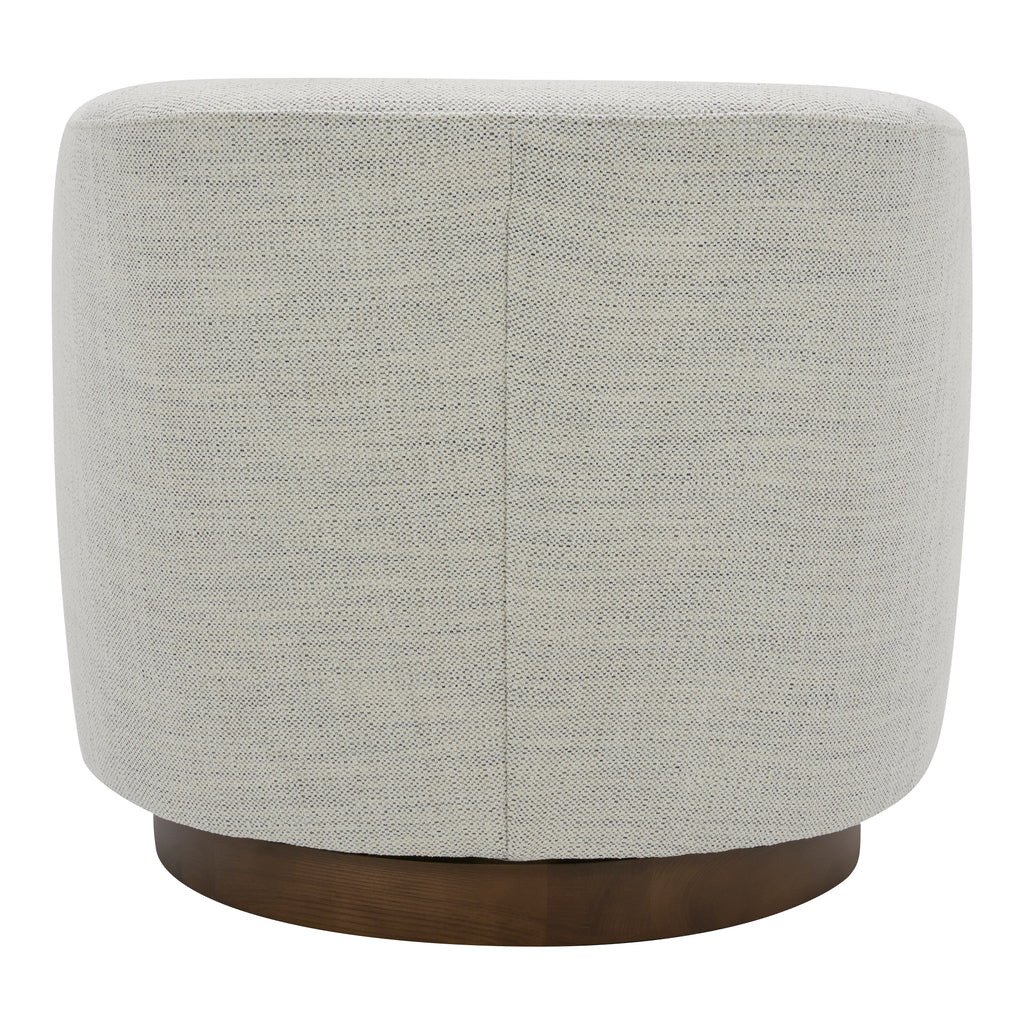Oscy Swivel Chair Splashed White – Model Home Accents