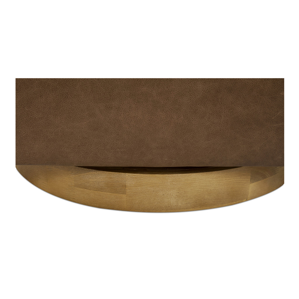 Oscy Leather Swivel Chair Tan – Model Home Accents