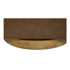 Oscy Leather Swivel Chair Tan