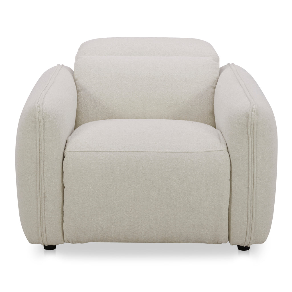 Eli Power Recliner Chair Warm White