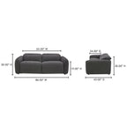 Eli Power Recliner Sofa Dusk Grey