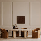 Barrow Rolling Dining Chair Amber Glow