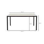 Parson Marble Small Dining Table White