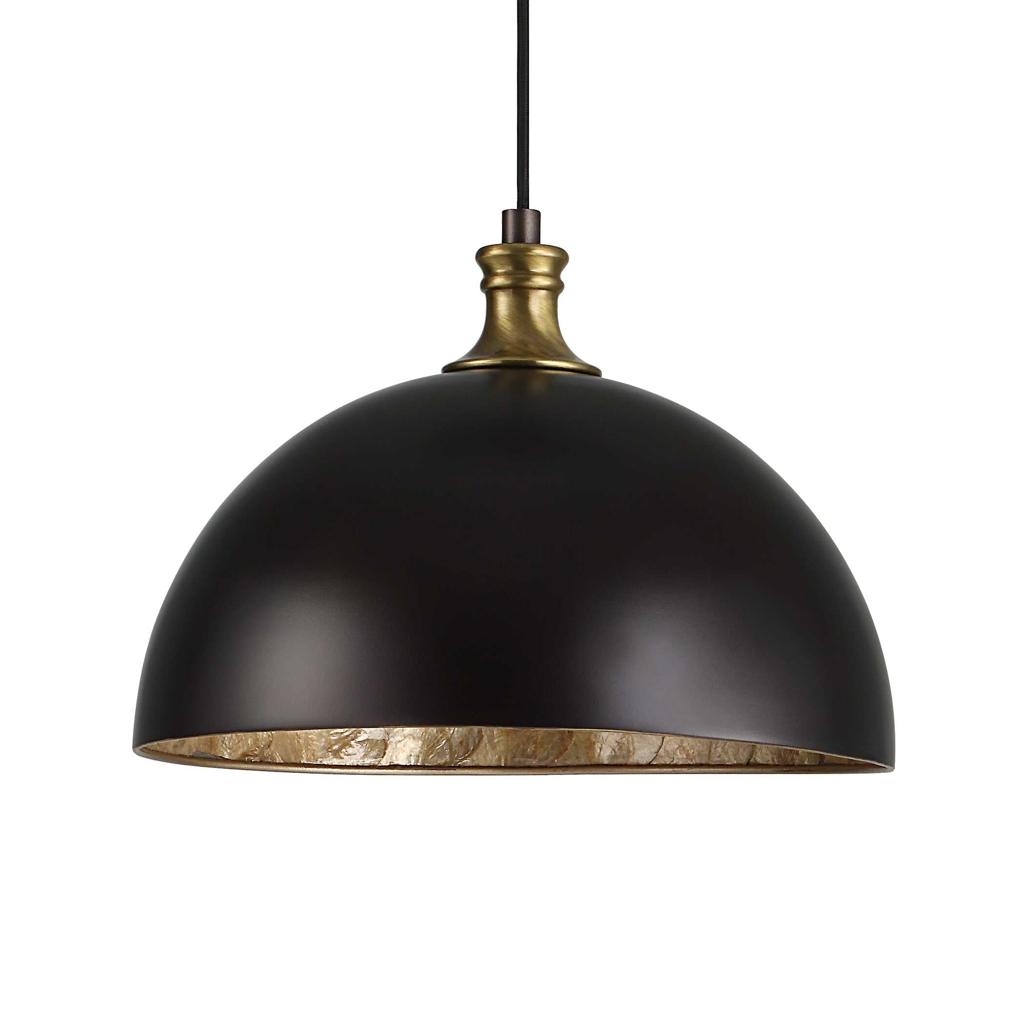 Placuna 1 Light Bronze Pendant