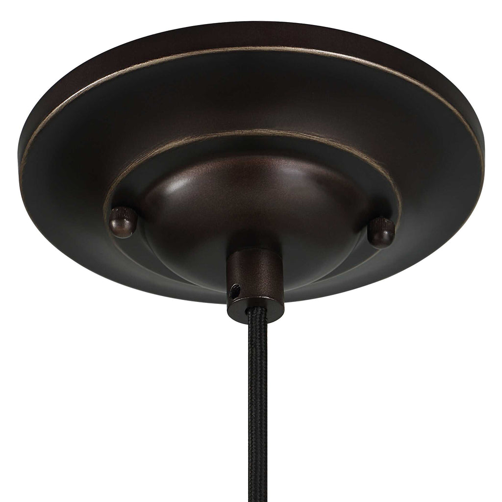 Placuna 1 Light Bronze Pendant