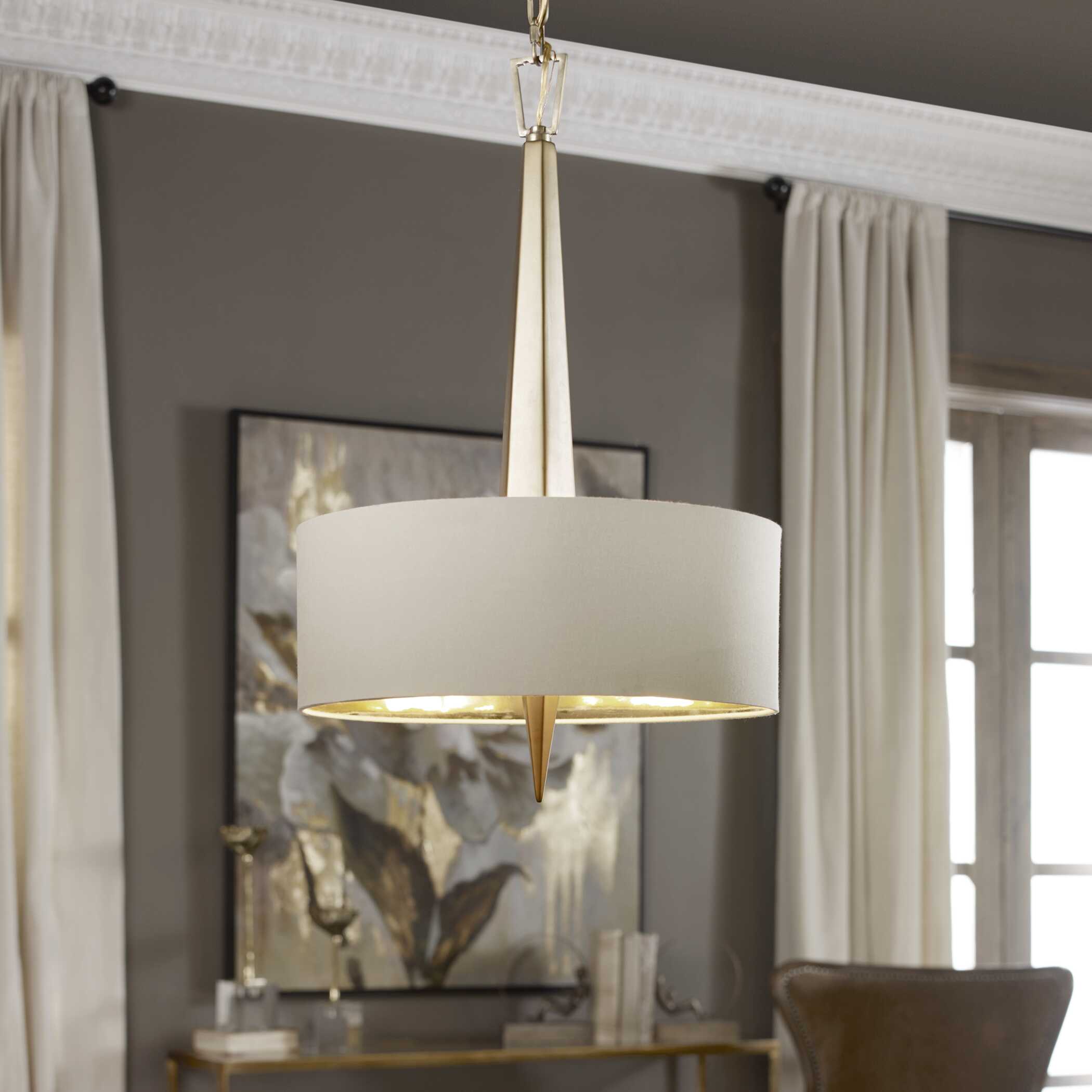 Obeliska 3 Light Gold Chandelier