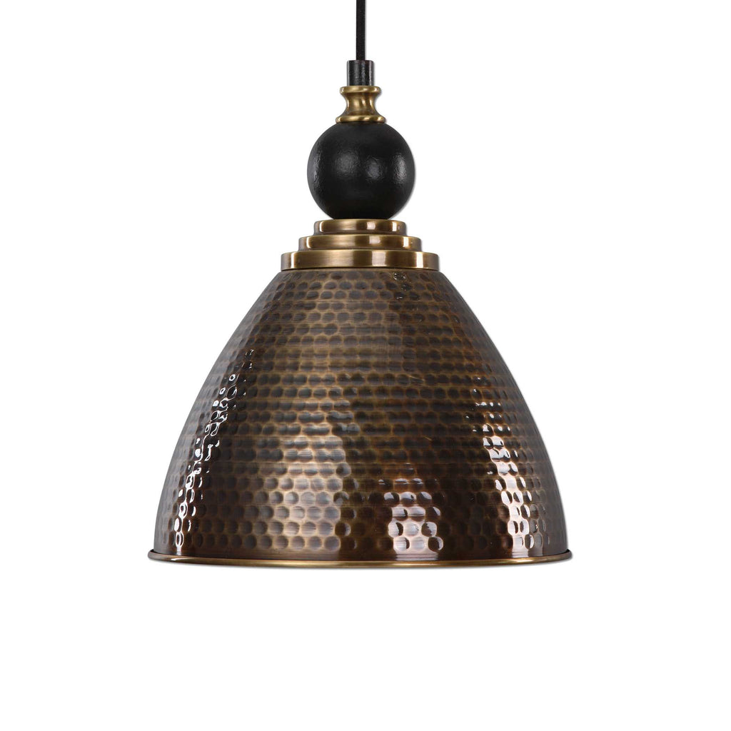 Adastra 1 Light Antique Brass Pendant