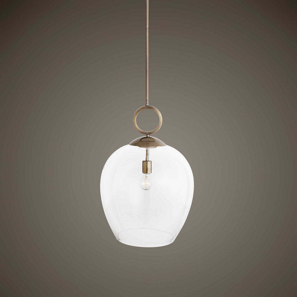 Calix Large Blown Glass 1 Light Pendant