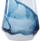 Windswept Blue & White 1 Light Mini Pendant