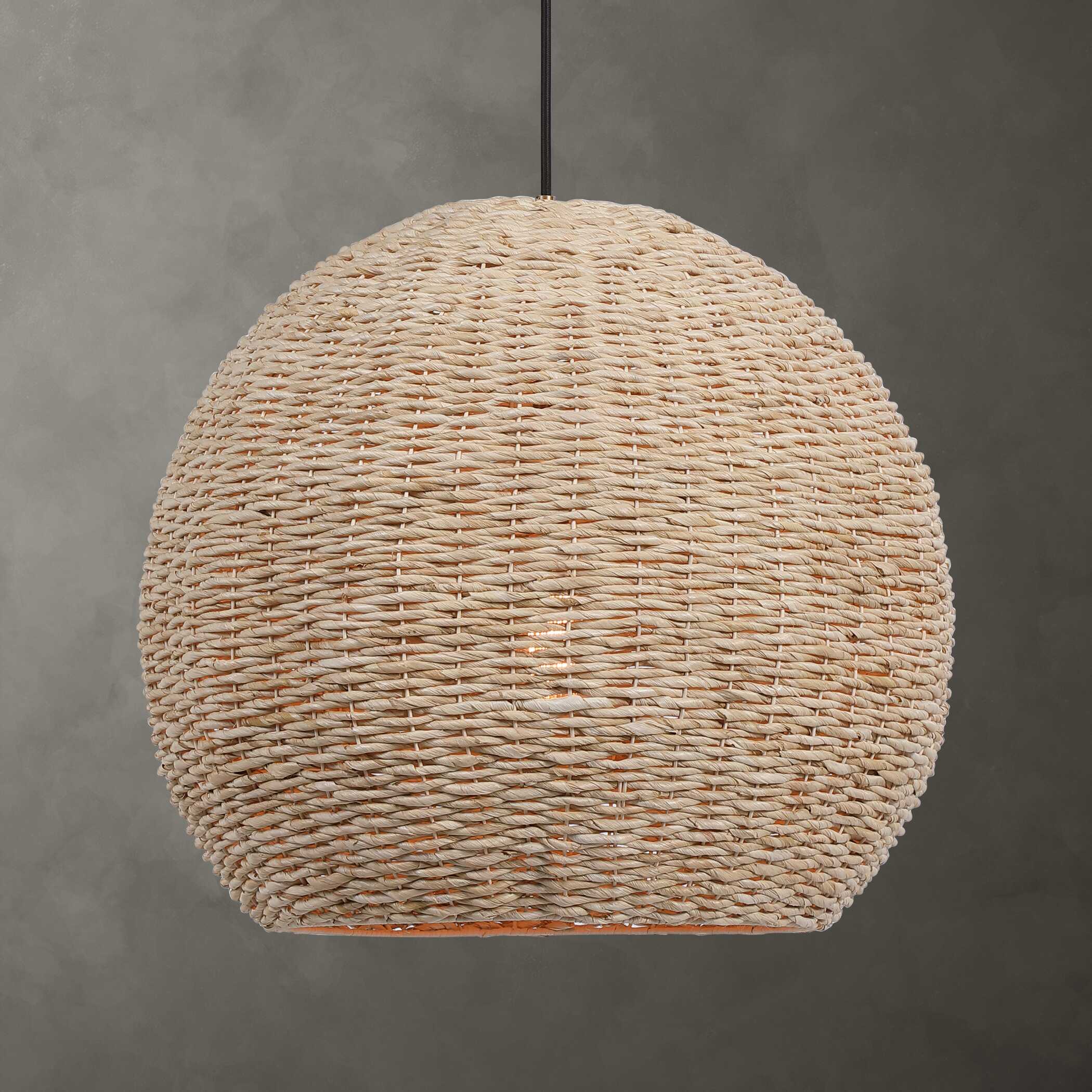 Seagrass 1 Light Dome Pendant
