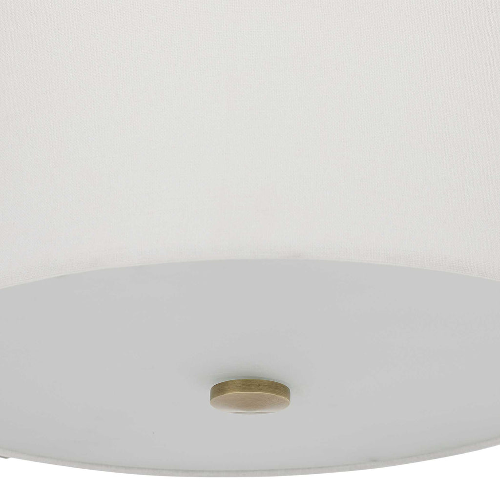 Colfax Brass 3 Light Semi Flush