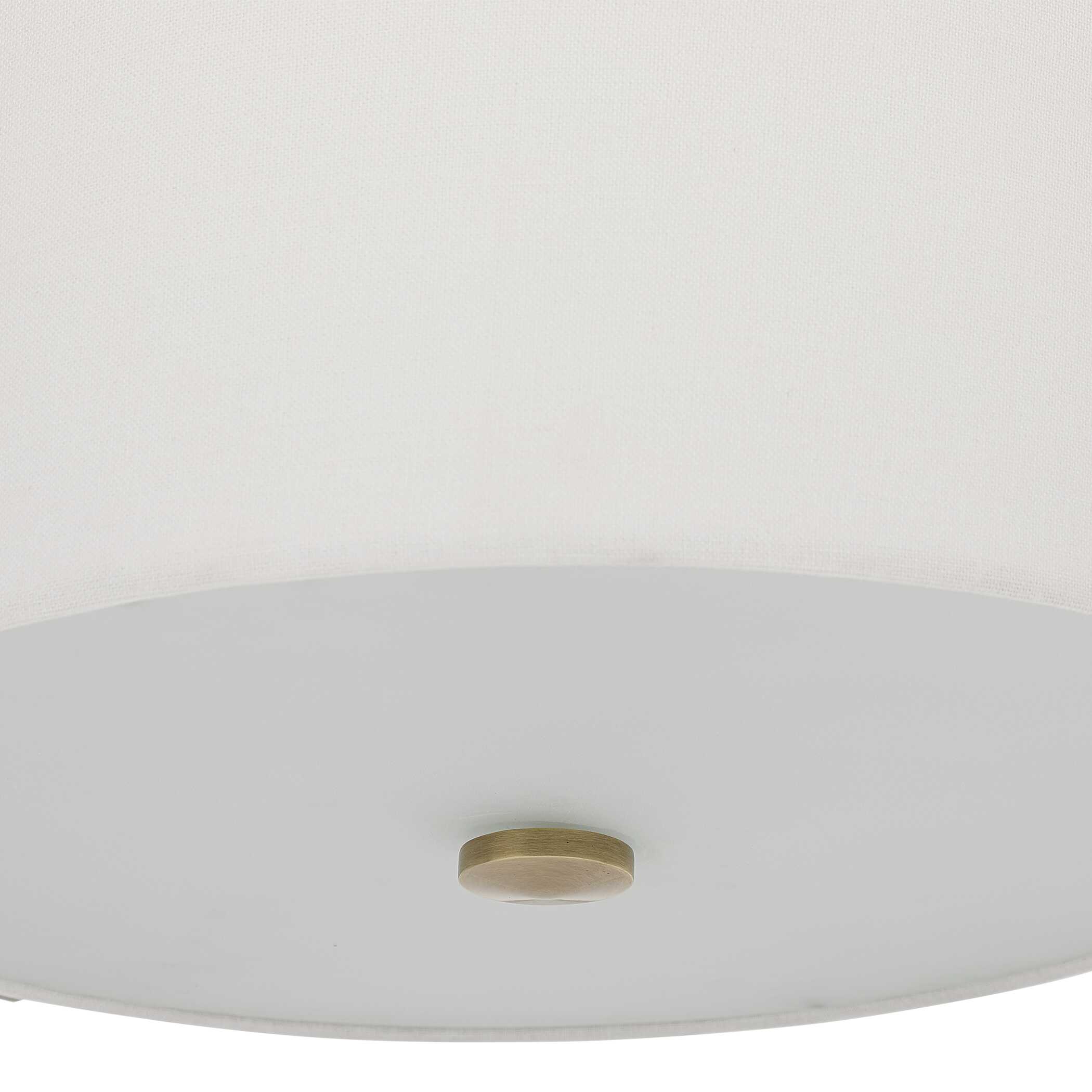 Colfax Brass 3 Light Semi Flush