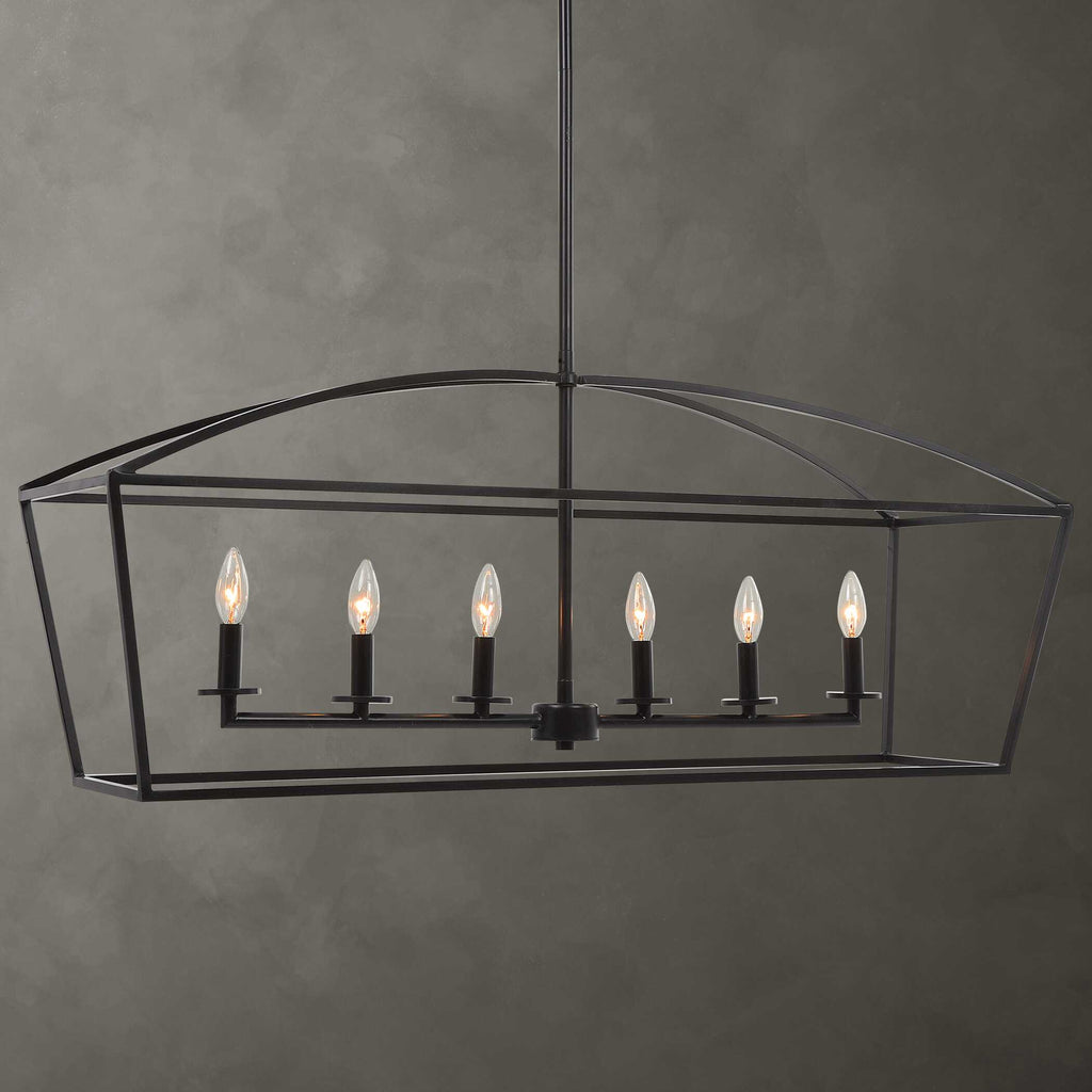 Clayton 6 Light Linear Chandelier