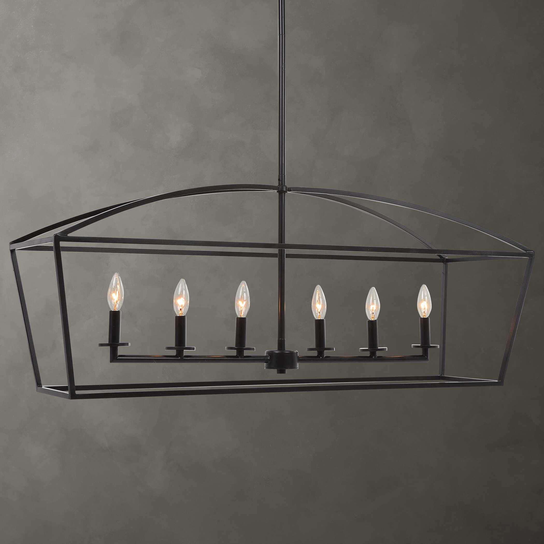 Clayton 6 Light Linear Chandelier