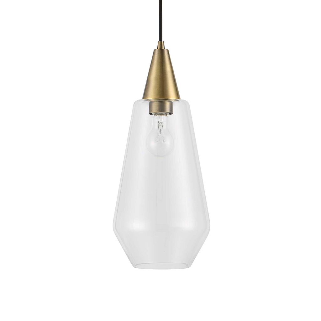 Eichler Antique Brass 1 Light Mini Pendant