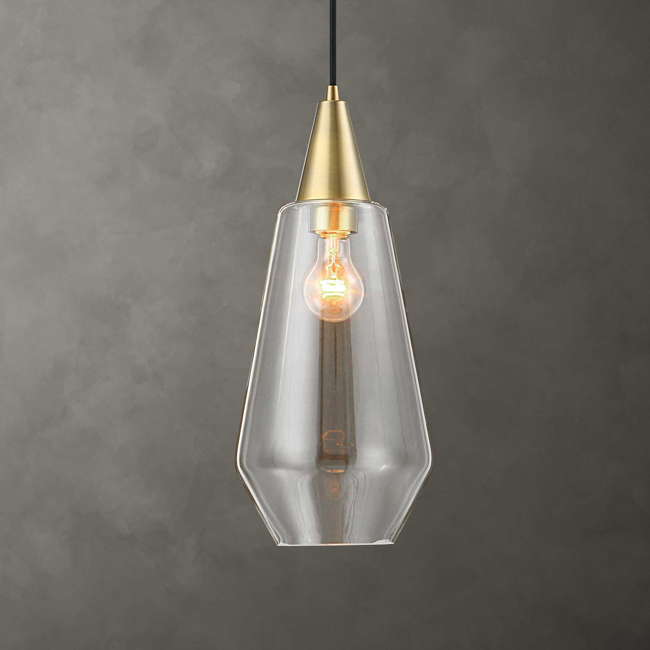 Eichler Antique Brass 1 Light Mini Pendant