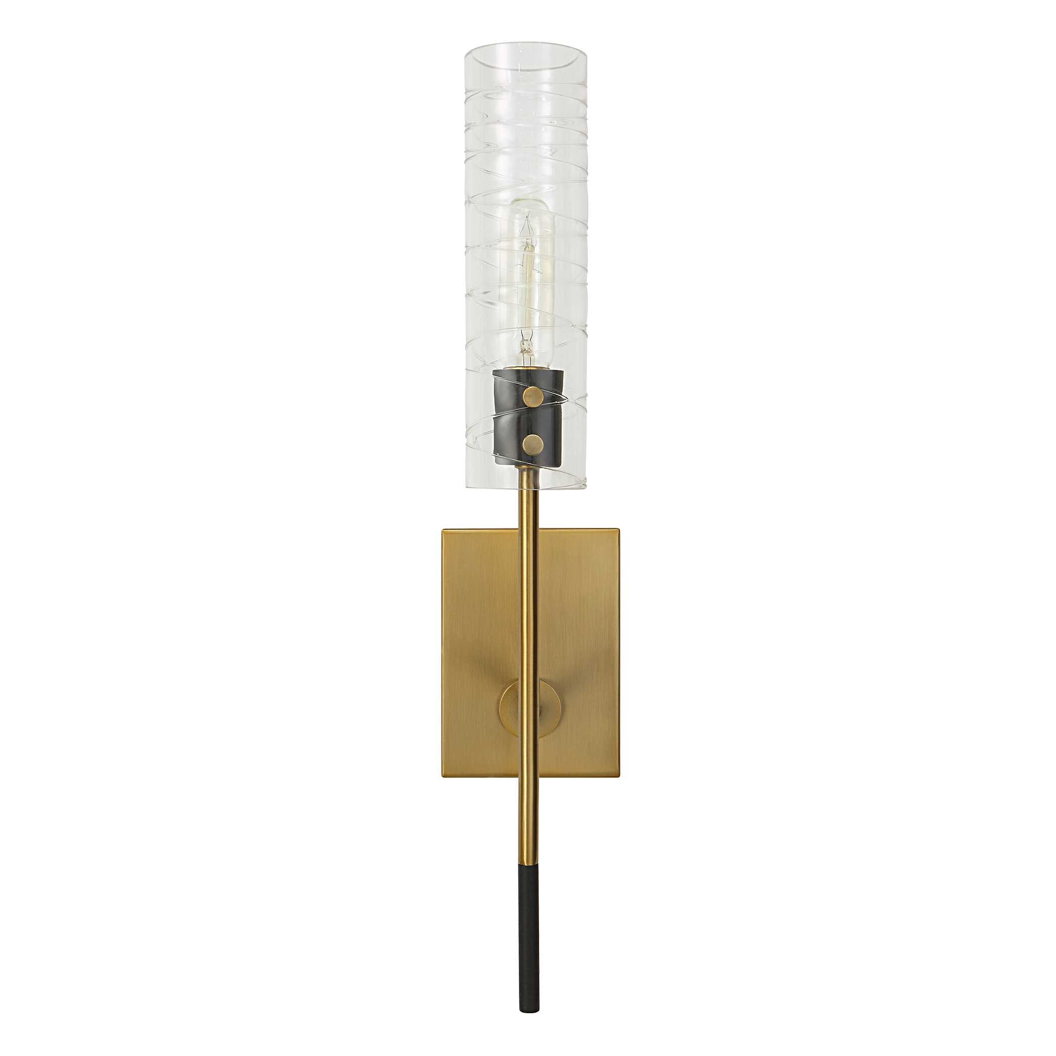 Telesto 1 Light Brass Sconce