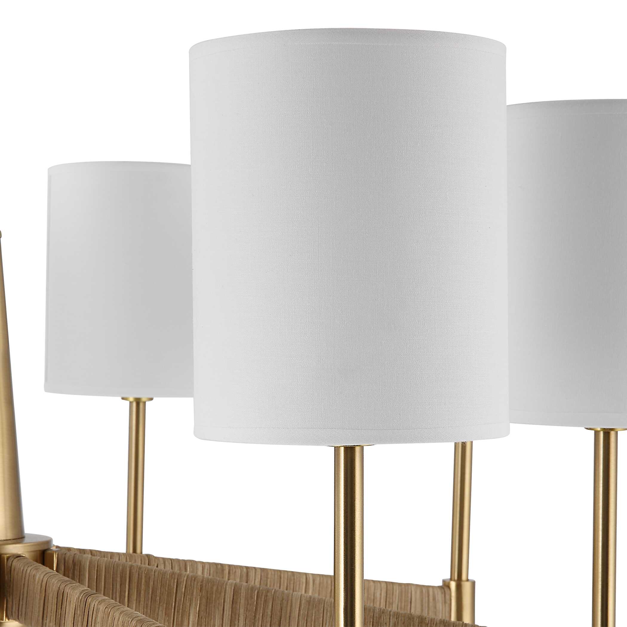 Lautoka Rattan 8 Light Chandelier