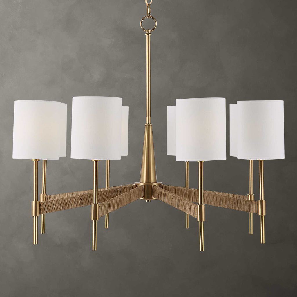 Lautoka Rattan 8 Light Chandelier