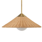 Phuvinh 1 Light Rattan Shade Pendant
