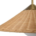 Phuvinh 1 Light Rattan Shade Pendant
