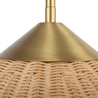 Phuvinh 1 Light Rattan Shade Pendant